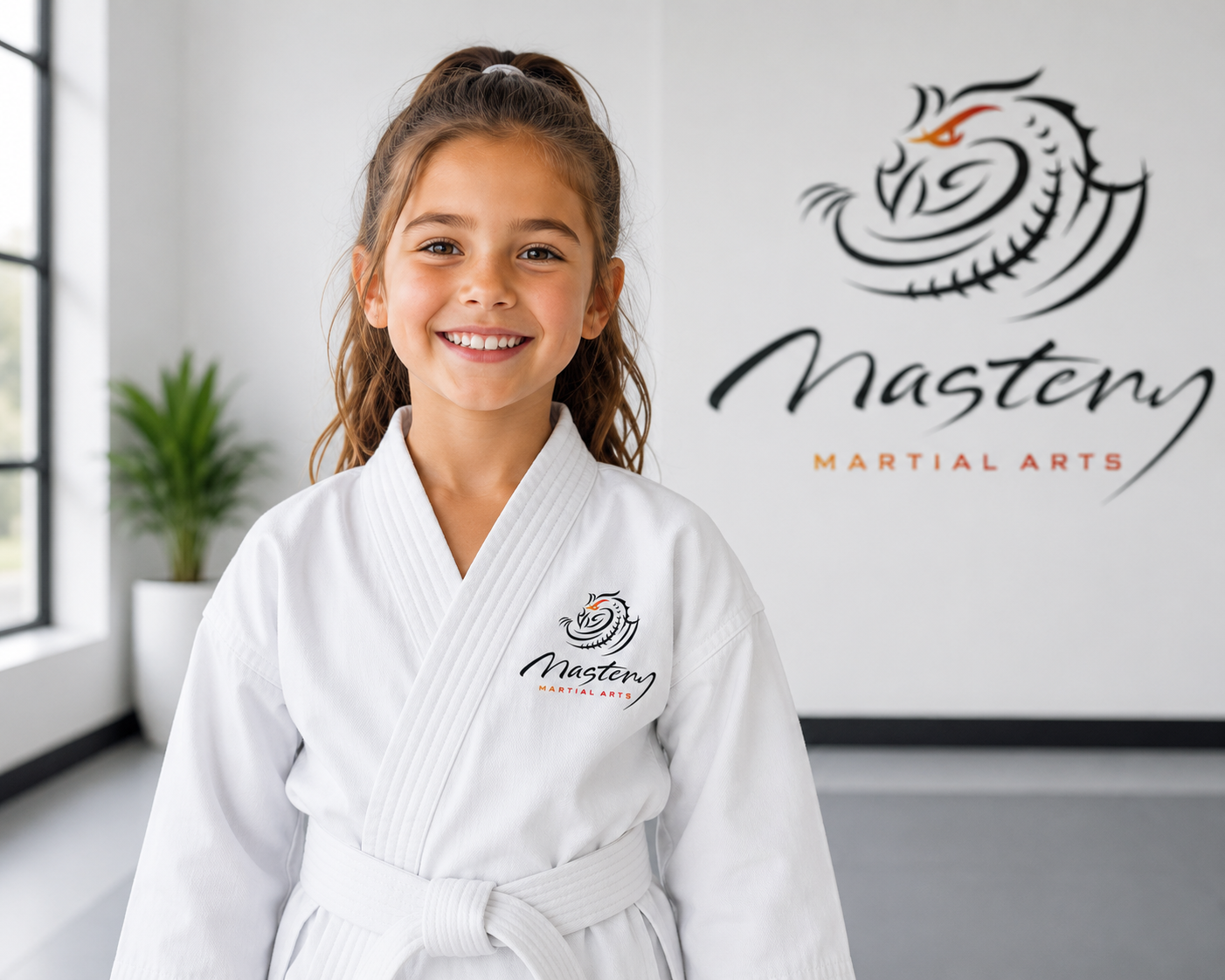 A proud parent and child after a Mastery Martial Arts™ class